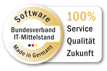 Logo des Bundesverbands IT Mittelstand e.V. 'Software Made in Germany'